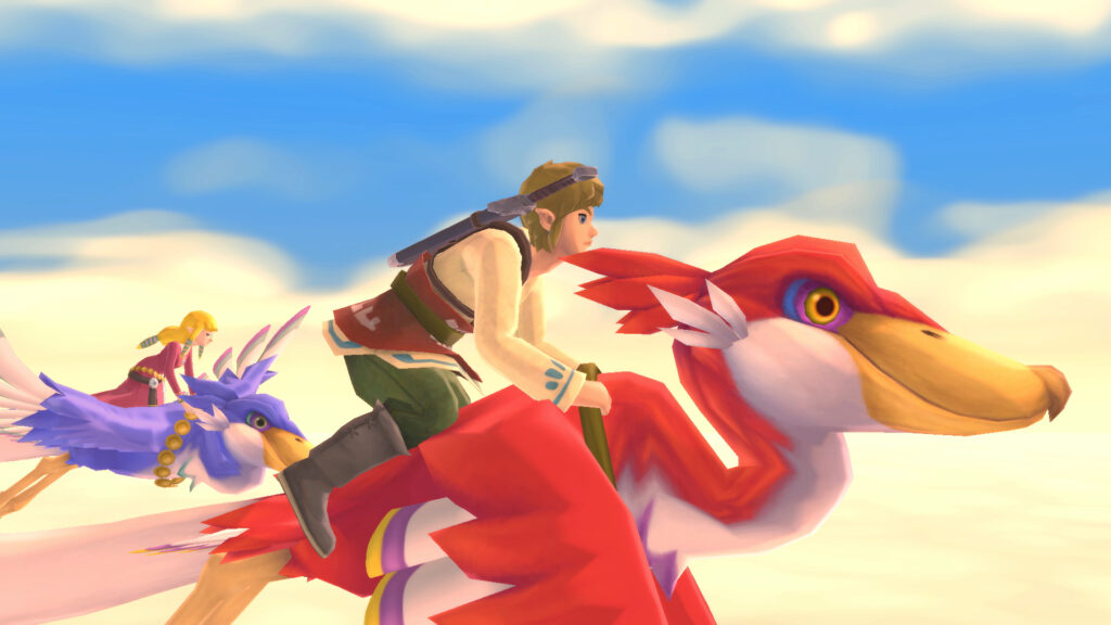 The Legend of Zelda Skyward Sword On a loftwing