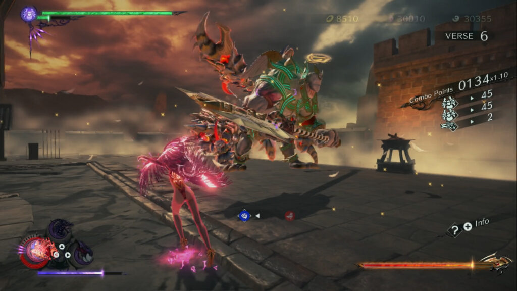 Bayonetta 3 battle, Bayonetta is summoning a fire spider demon slave