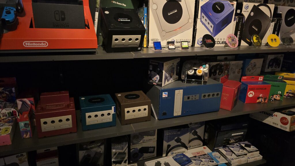 Gamecube devkits left to right: NDPD-Console, NR-Reader, TDEV, NDPD-GDEV