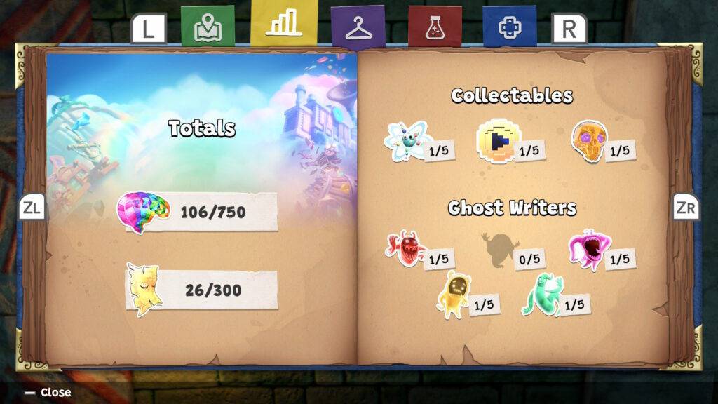 Yooka Replaylee menu