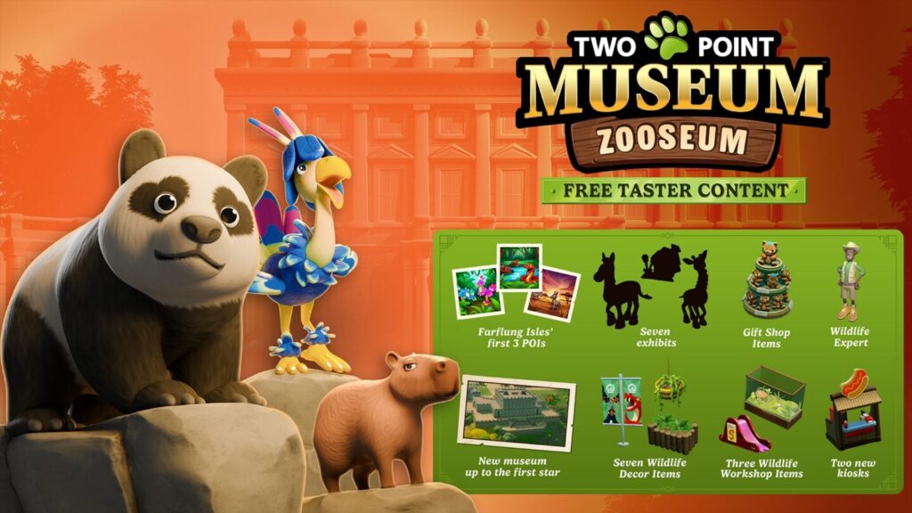 Two Point Museum Zooseum-DLC: gratis proefcontent