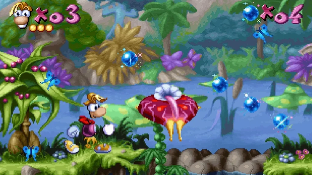 Rayman 1 gameplay level 1