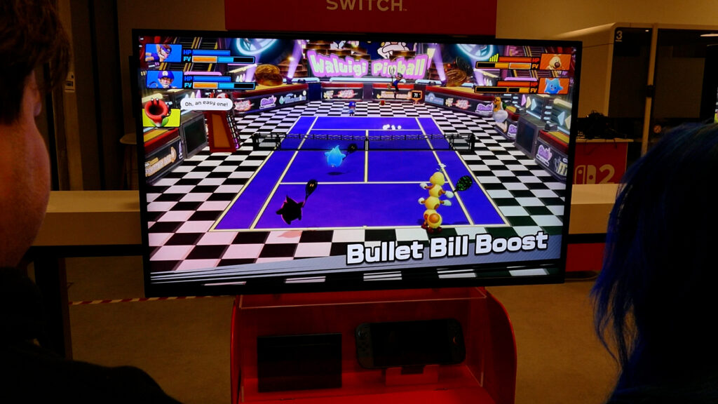 Mario Tennis Fever Double Match off screen
