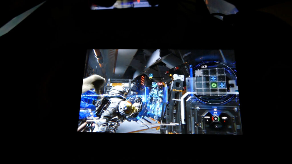 Pragmata Switch 2 offscreen beeld handheld