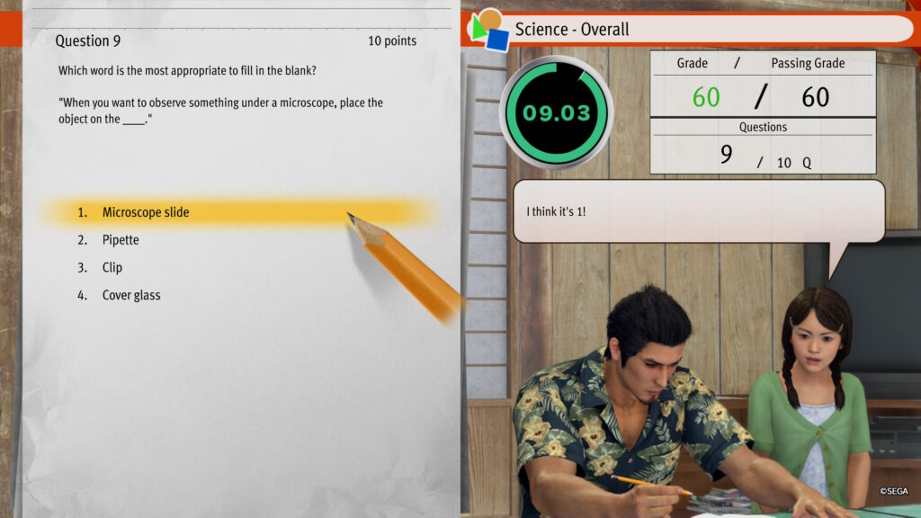 Yakuza Kiwami 3 & Dark Ties minigame huiswerk