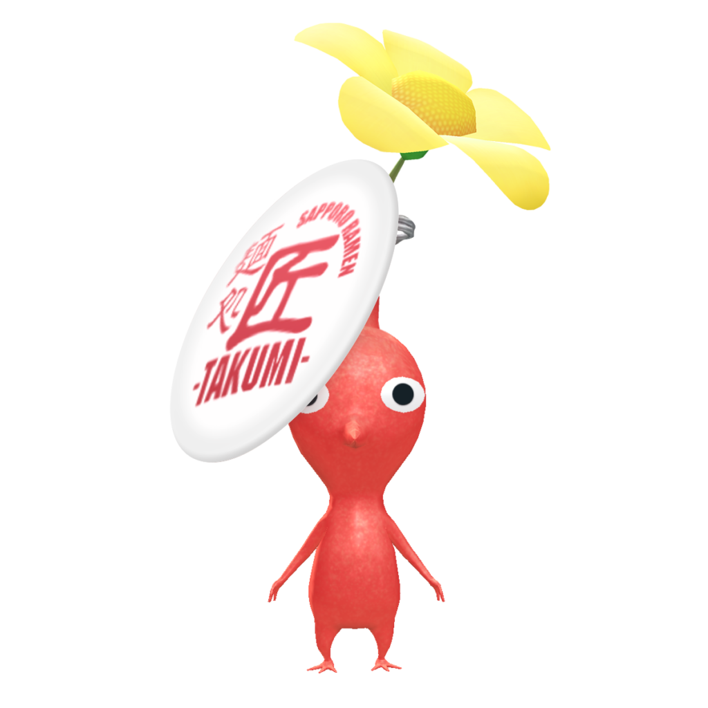 Pikmin Bloom Red Pikmin with takumi sticker
