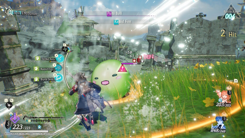 Atelier Yumia Switch 2 gevecht