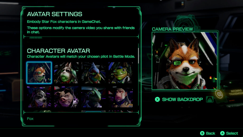 Star Fox Avatars
