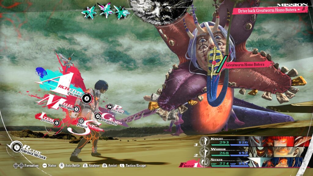 Metaphor refantazio switch 2 battle screenshot