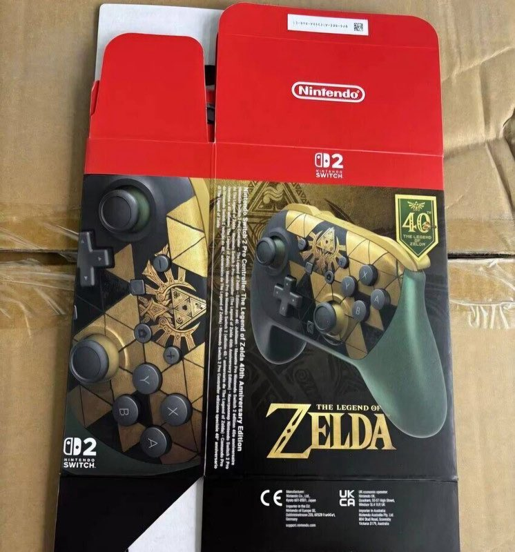 Switch 2 Zelda 40th pro controller