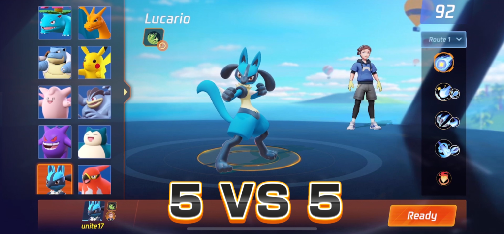 Pokémon Unite Screen