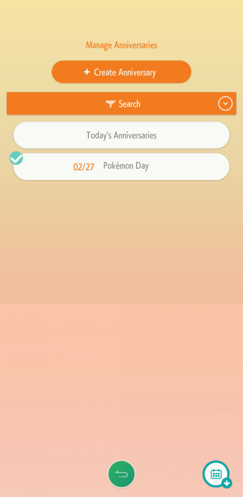Catch Calendar Screenshot