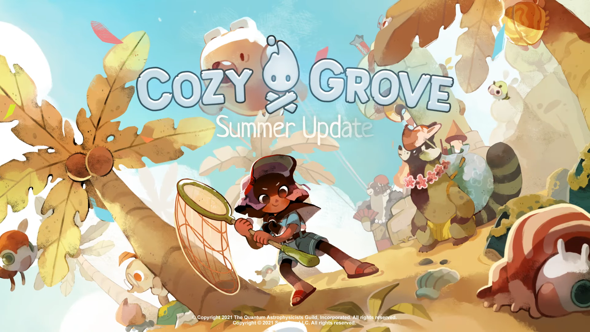 Cozy Grove zomer update insecten vangen