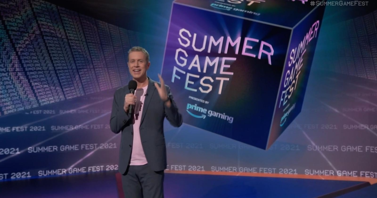 Geoff presenting Summer Game Fest 21