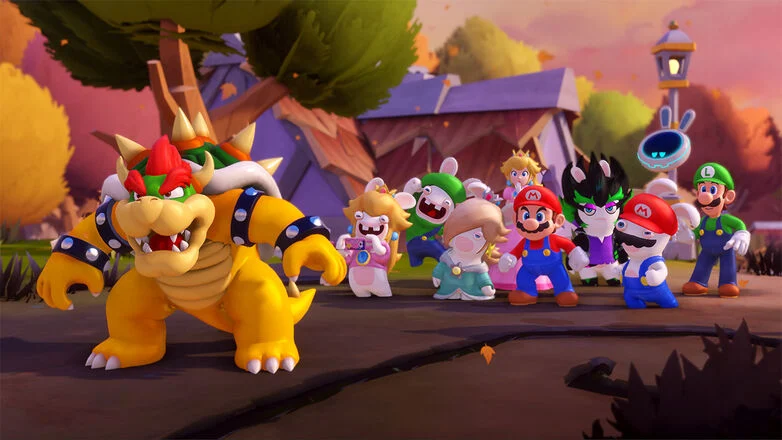 Mario Rabbids Sparks of Hope bowser in front of the rest