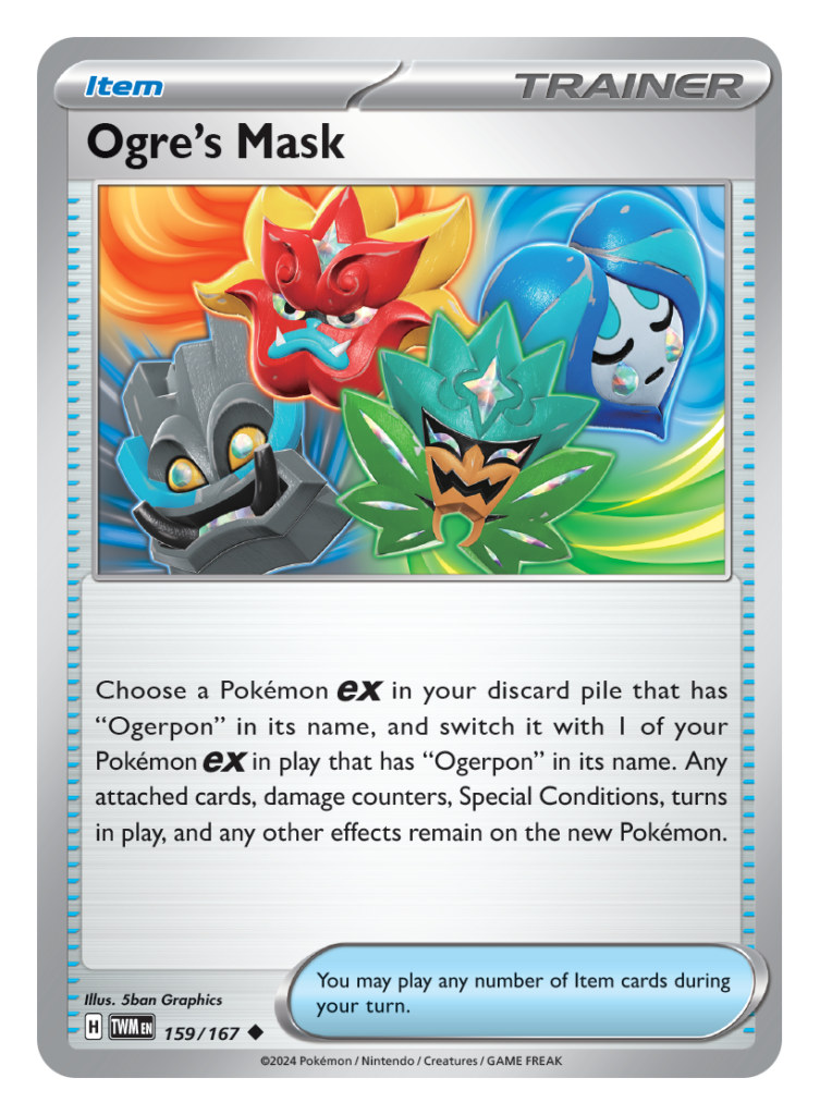 Pokemon tcg item card ogres mask