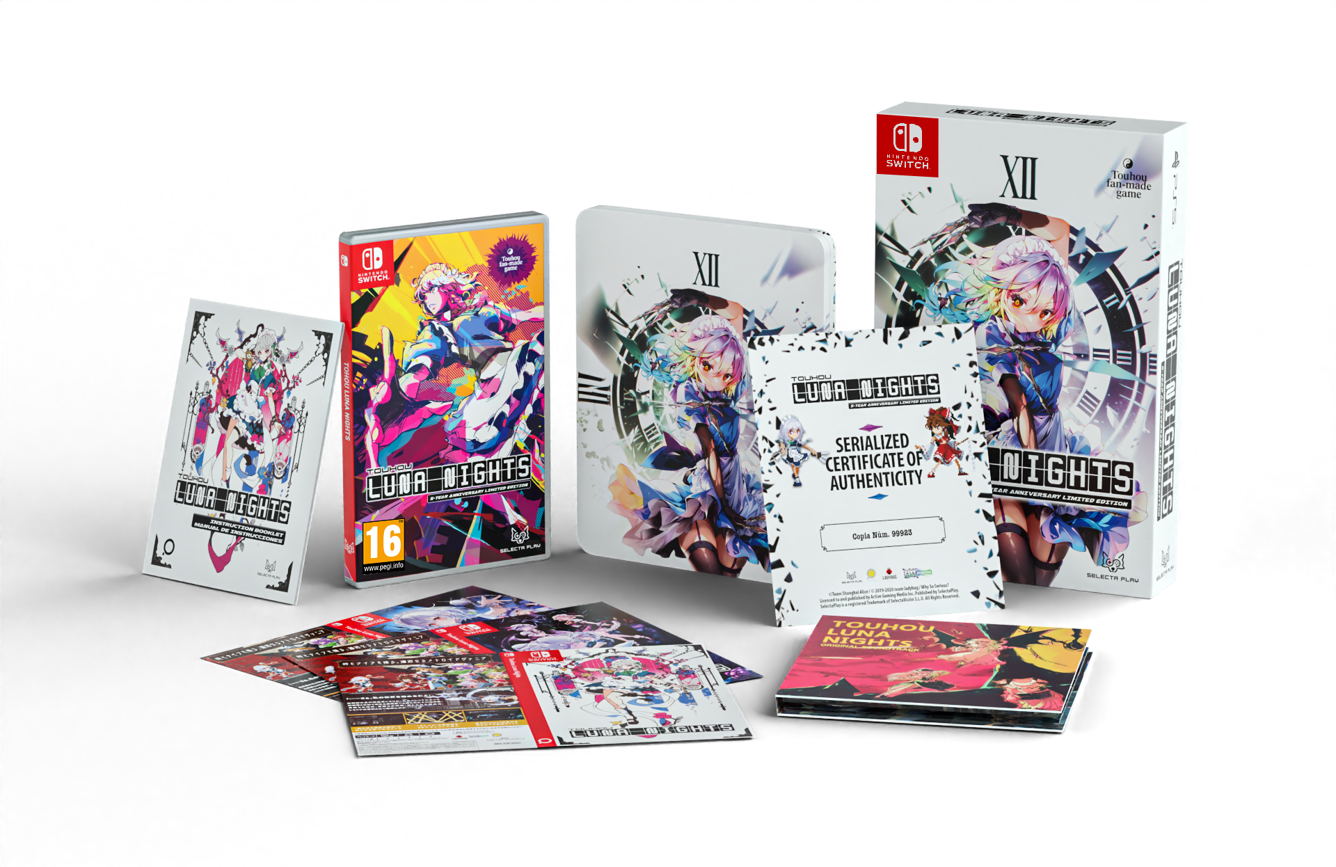 Collectors edition of Touhou Luna Nights for Switch