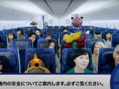 ANA safety video featuring Pokémon