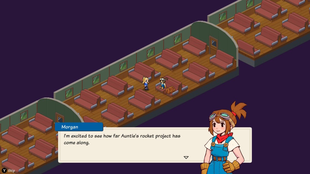 Little Rocket Lab Morgan in trein