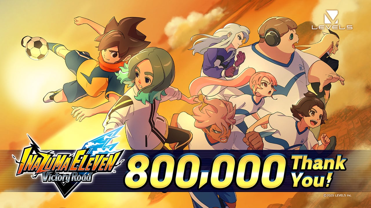 Inazuma Eleven Victory Road 800000 verkocht Inazuma Eleven Victory Road 800.000 keer verkocht