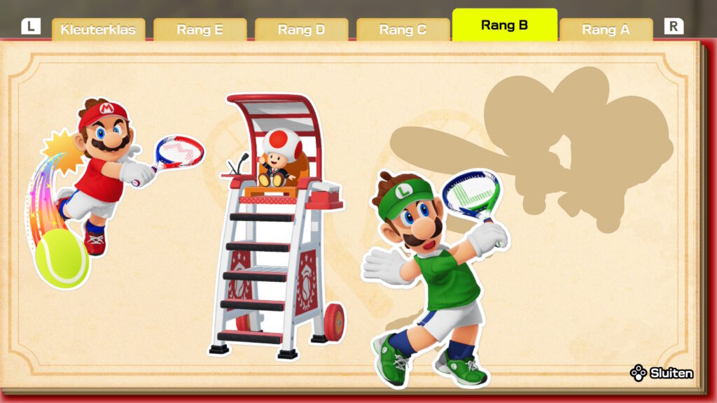 Mario Tennis Fever stickers