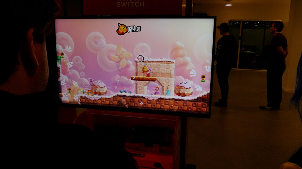 Super Mario Bros Wonder Bob-Omb minigame off screen