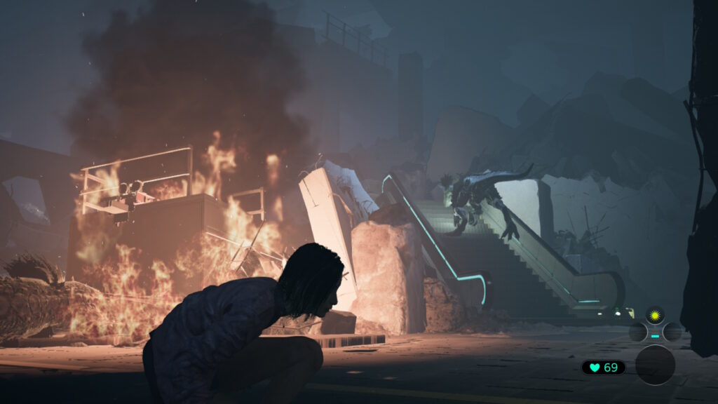 TOKYO SCRAMBLE Zino op roltrap