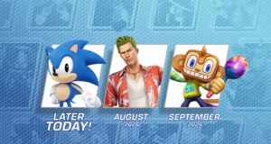 Sonic Racing CrossWorlds personages juni augustus september 2026