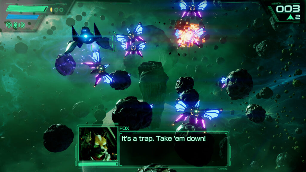 Star Fox Screenshot Meteo