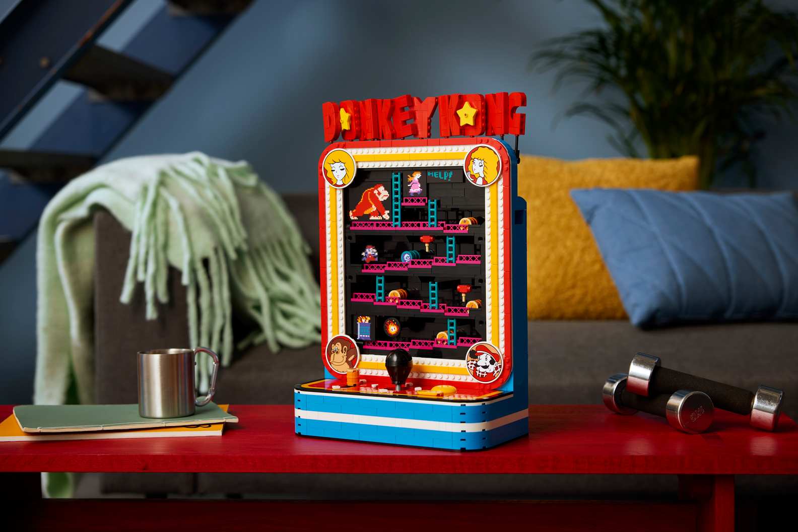 LEGO Donkey Kong-arcadekast LEGO Donkey Kong-arcadekast