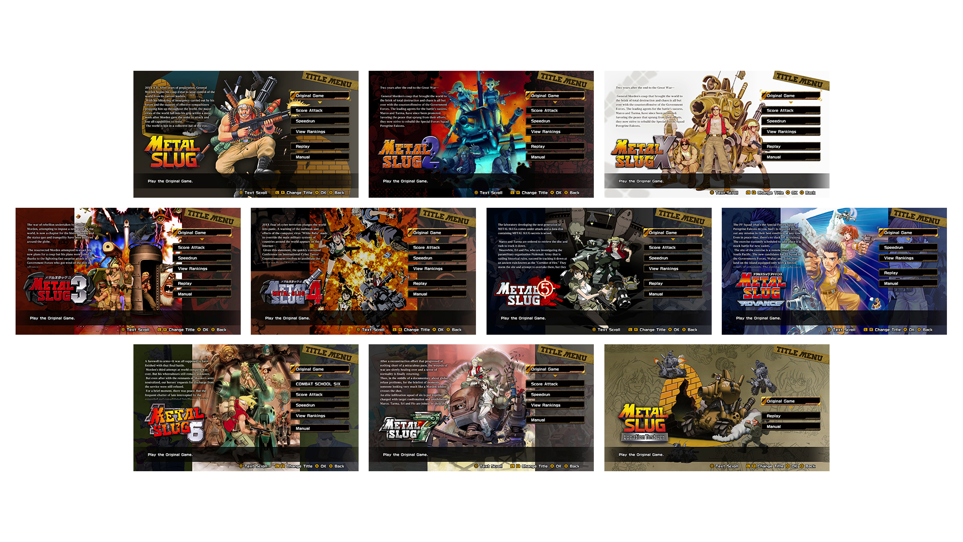 Metal Slug collection Metal Slug collection