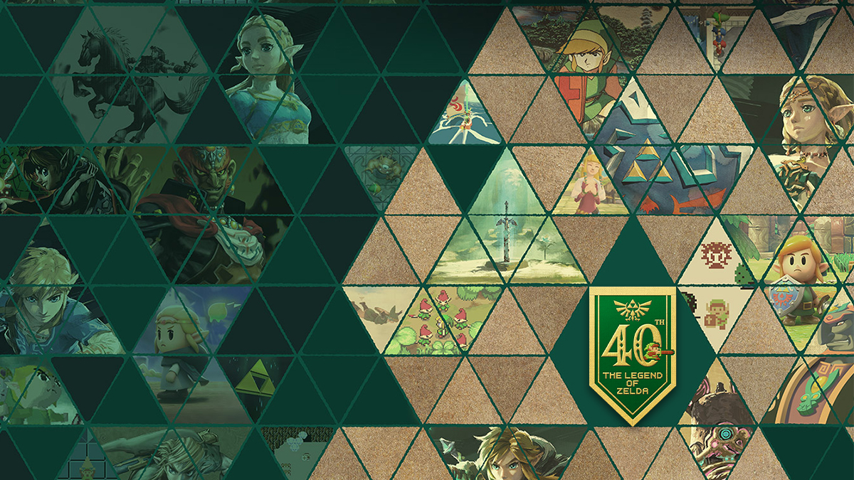 Zelda 40th banner + logo 1200x675px Zelda 40th banner + logo 1200x675px