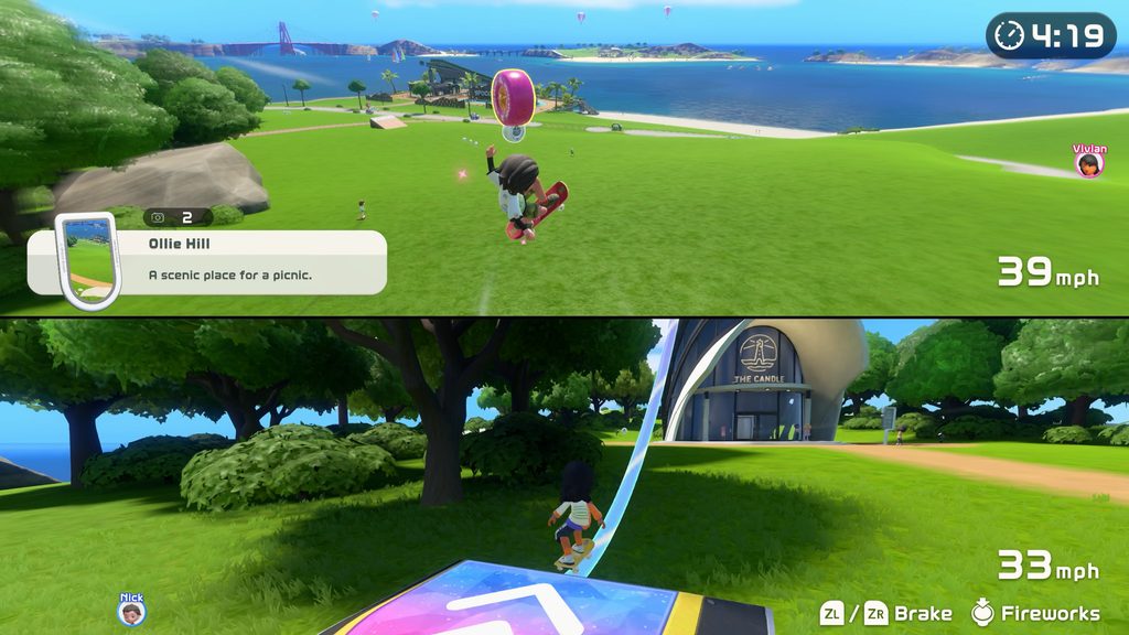 Switch Sports Resort skateboard