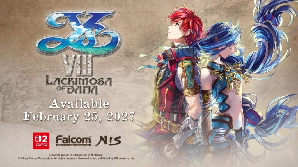Ys VIII: Lacrimosa of DANA komt in februari 2027 naar de Switch 2